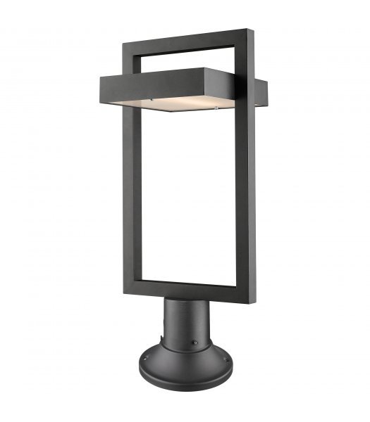 Z-Lite 566PHBR-553PM-BK-LED Luttrel Outdoor Pier Light